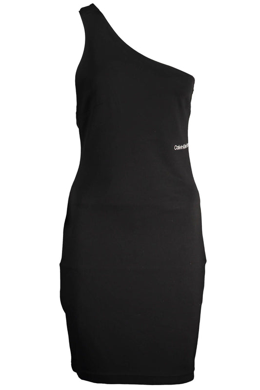 Elegant One-Shoulder Embroidered Dress