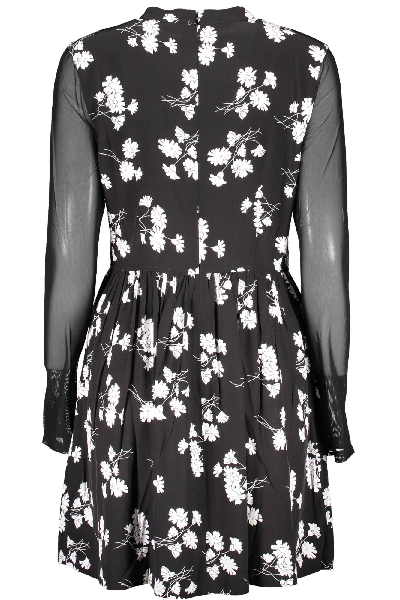 Elegant Long Sleeve Sheer Dress