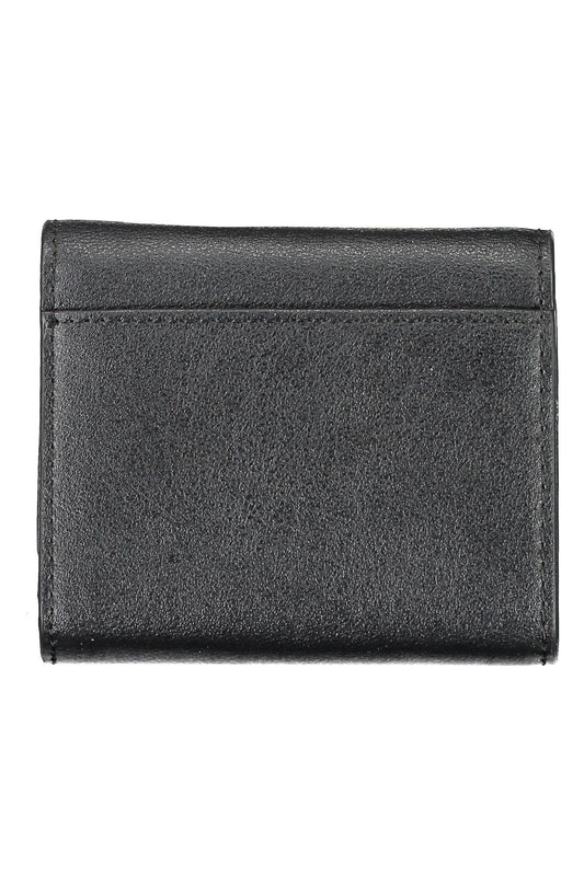 Elegant Black Polyester Wallet with RFID Lock