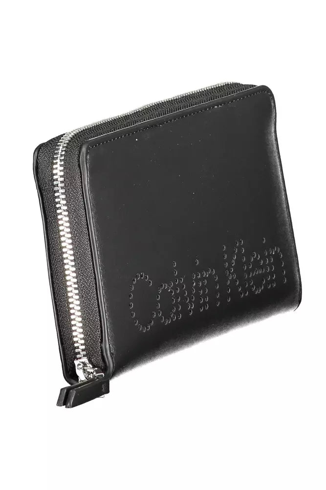 Elegant Black Wallet with RFID Block & Coin Purse