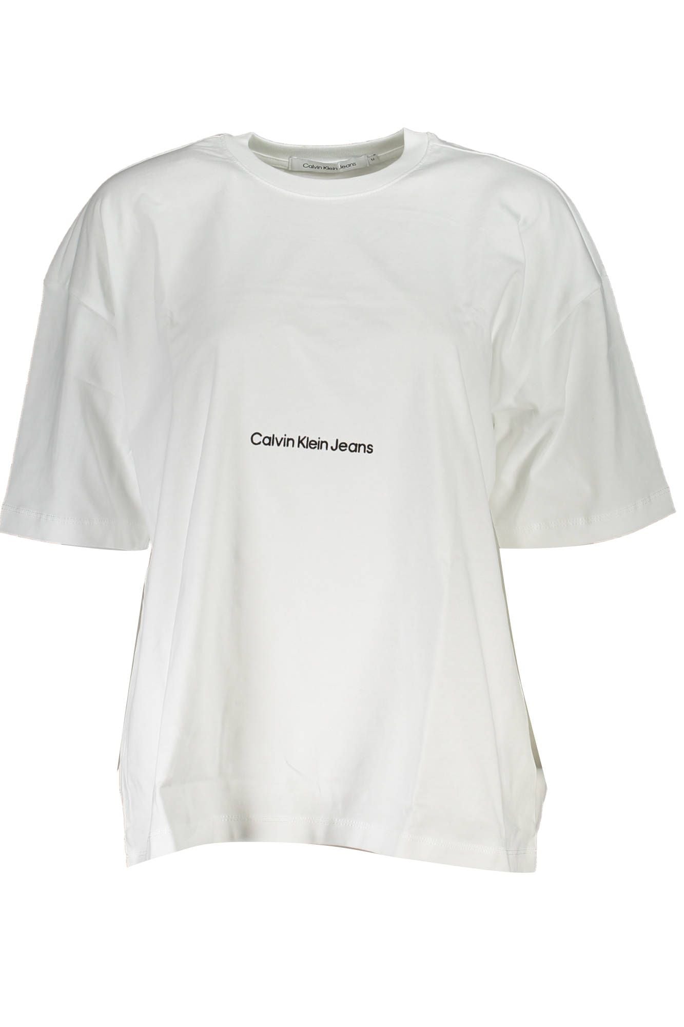 Elegant White Embroidered Logo Tee
