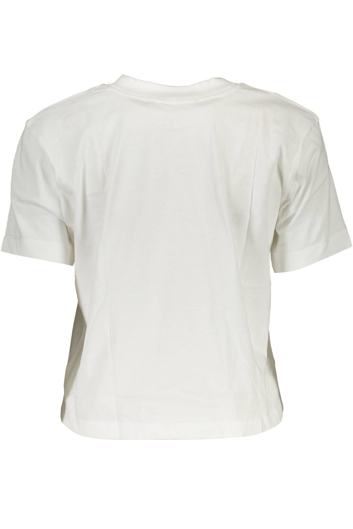 Elegant White Organic Tee with Chic Print