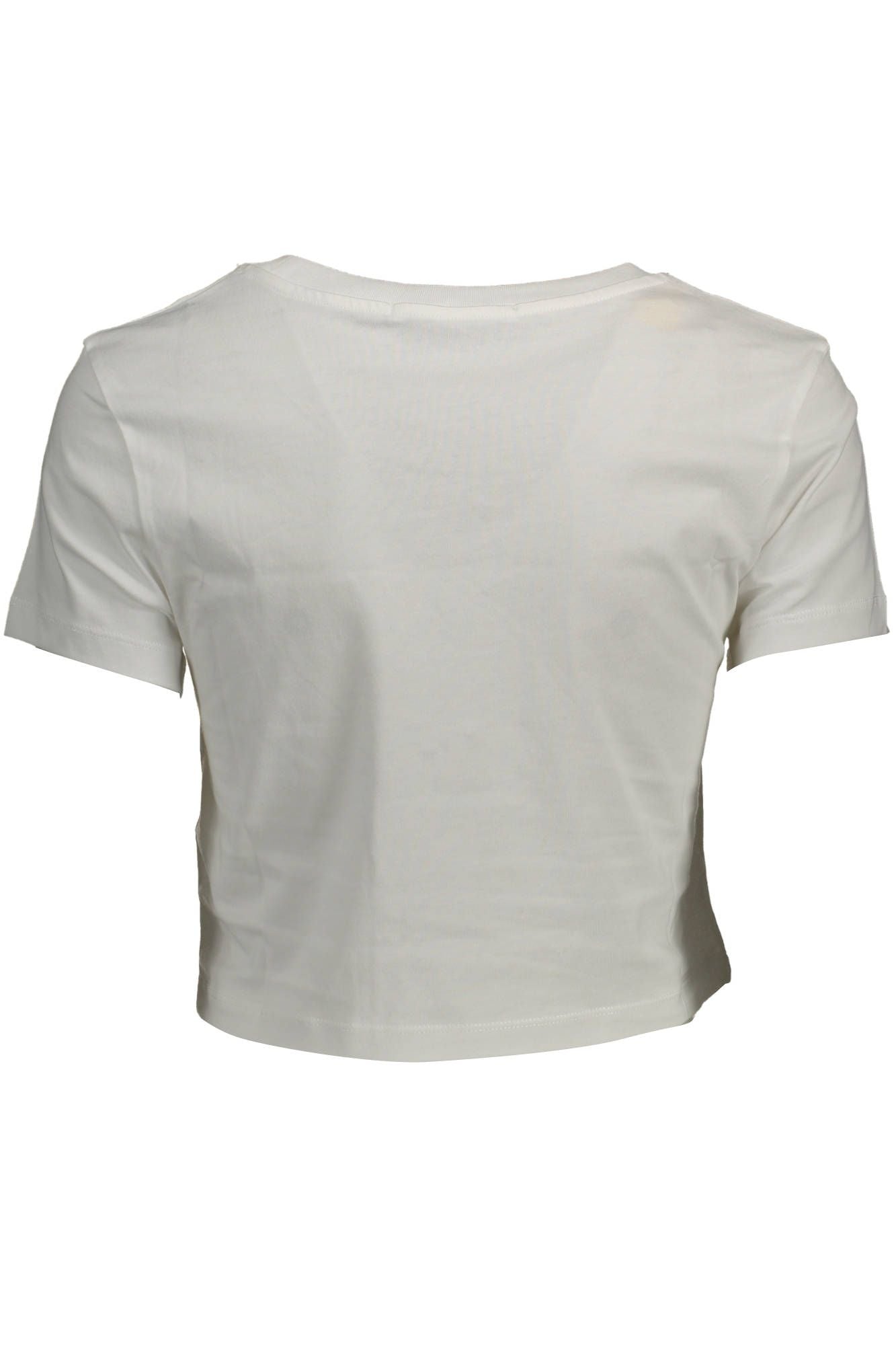 Chic White Logo Cotton Tee