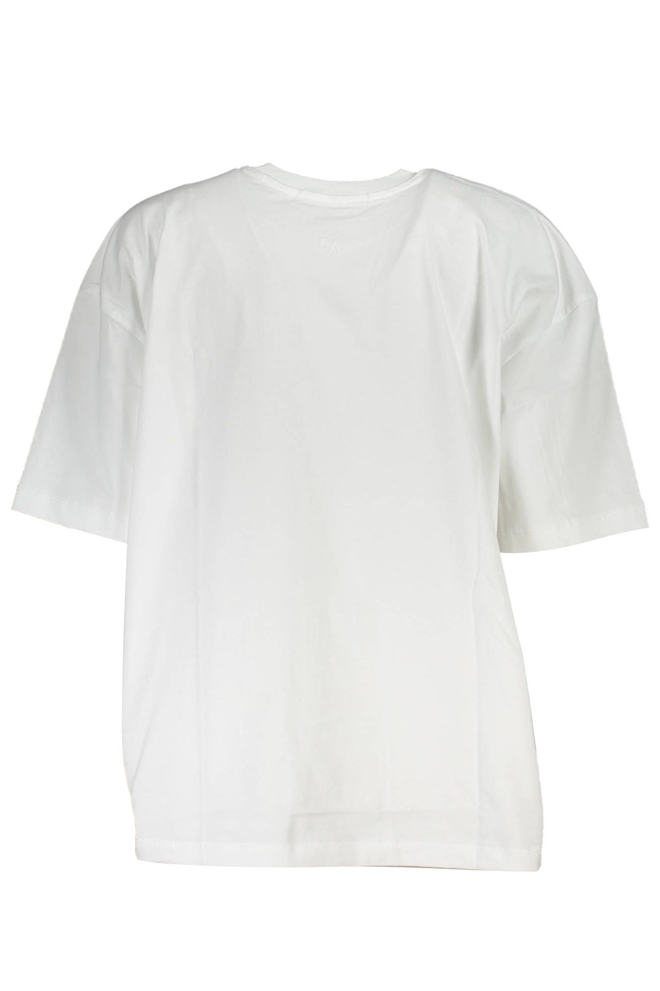 Elegant White Embroidered Logo Tee