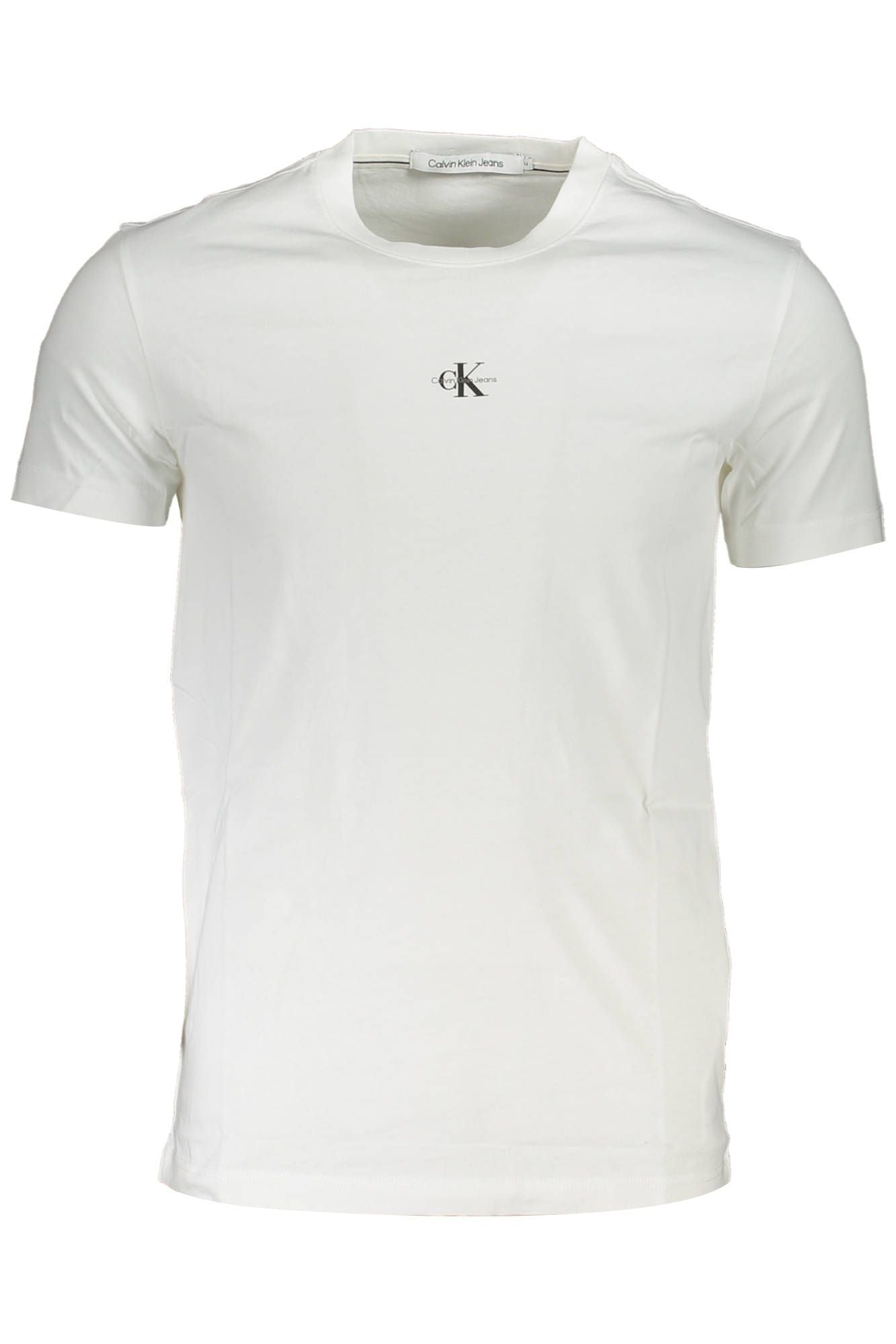 Elegant White Logo Print Tee