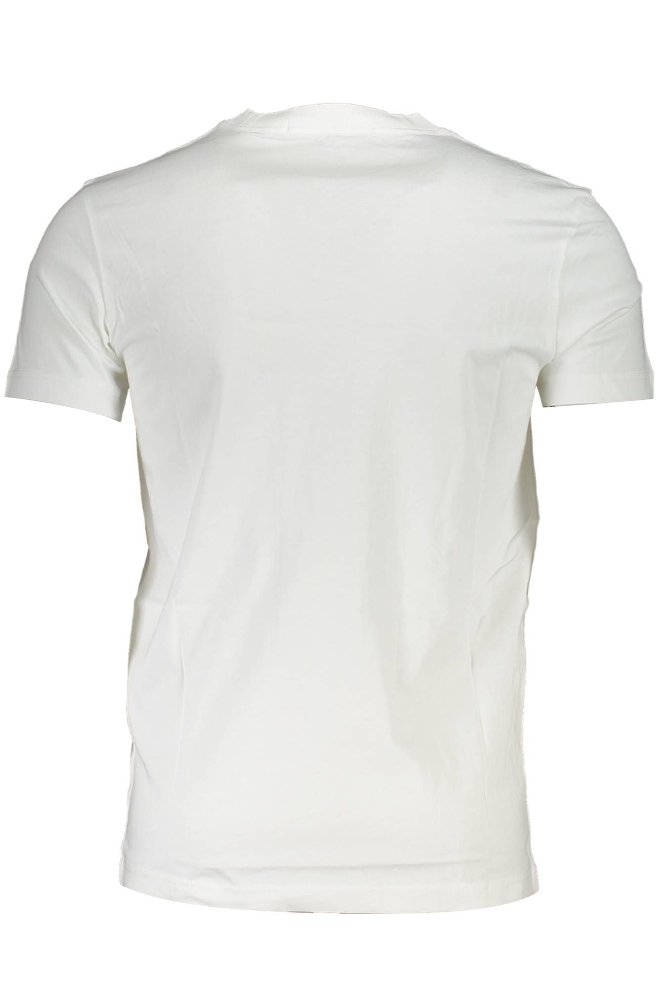 Elegant White Logo Print Tee