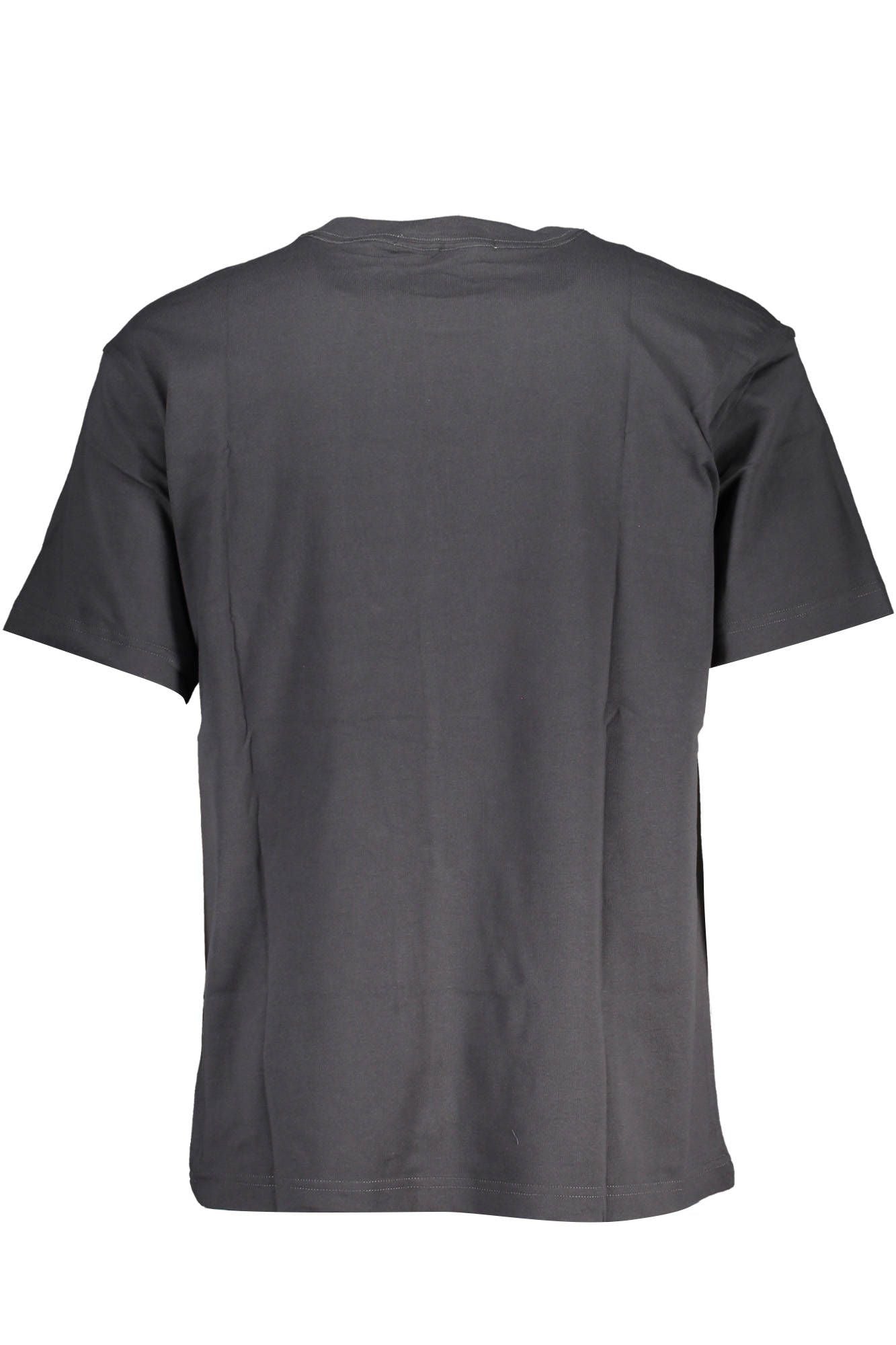 Elegant Embroidered Gray Cotton Tee