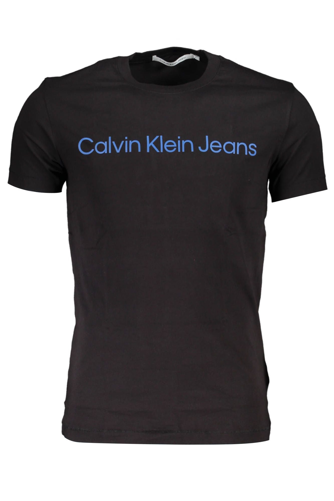 Sleek Cotton Logo Tee with Contrasting Accents