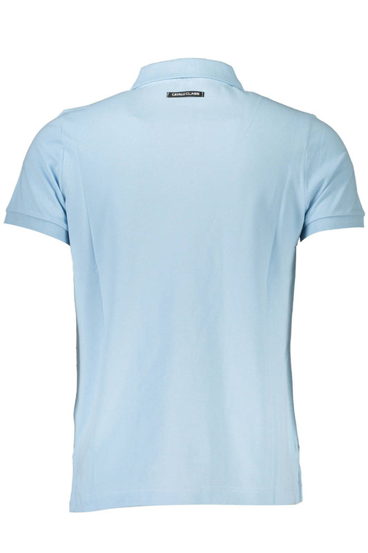 Elegant Light Blue Cotton Polo