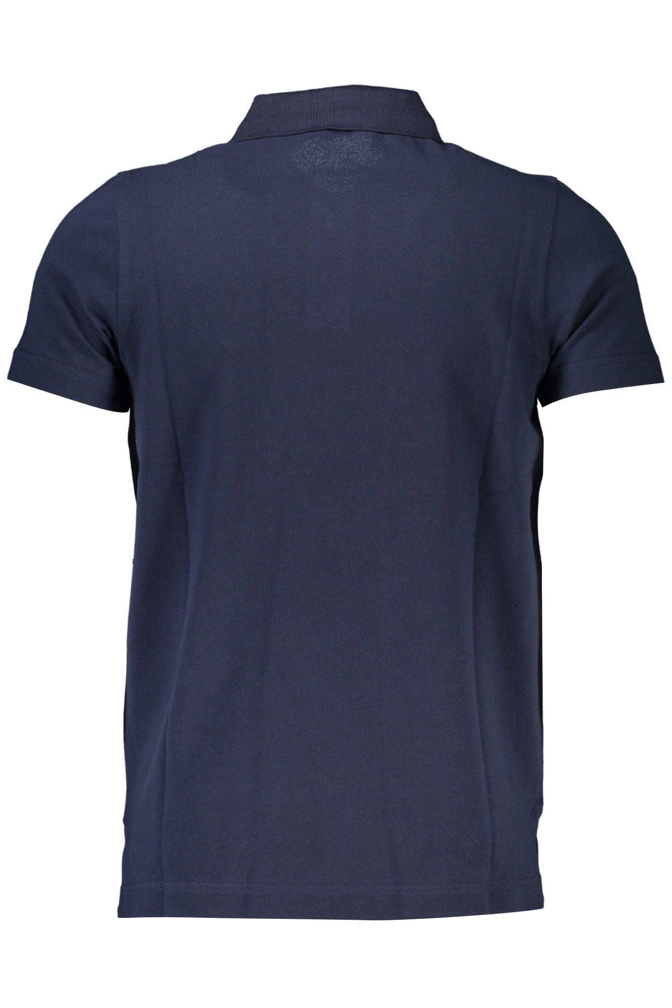 Elegant Embroidered Blue Polo Shirt