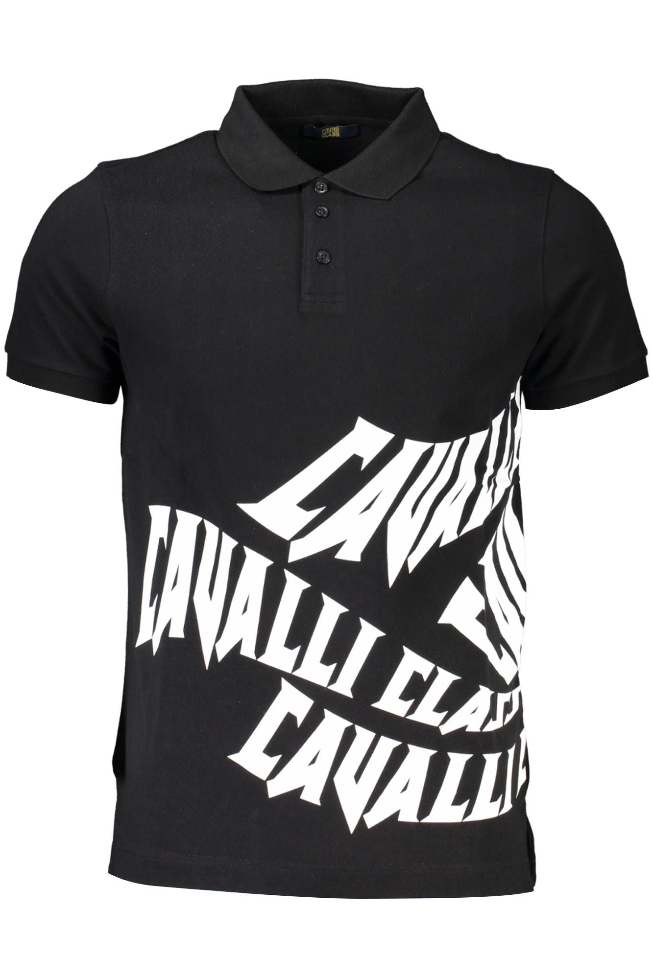 Elegant Short-Sleeved Black Polo Shirt