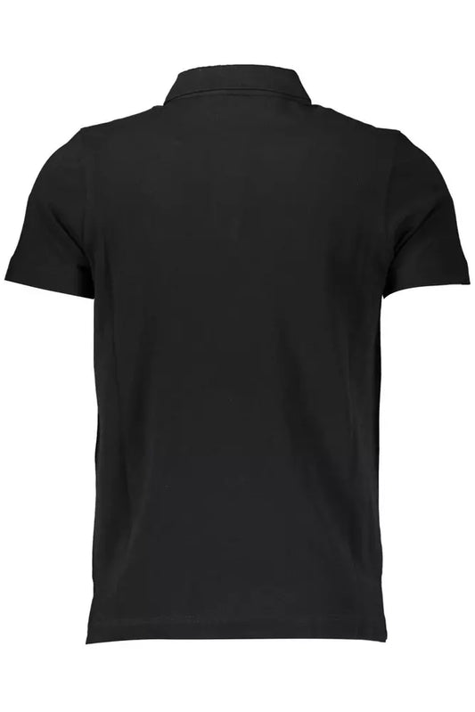 Elegant Short-Sleeve Polo Shirt in Classic Black