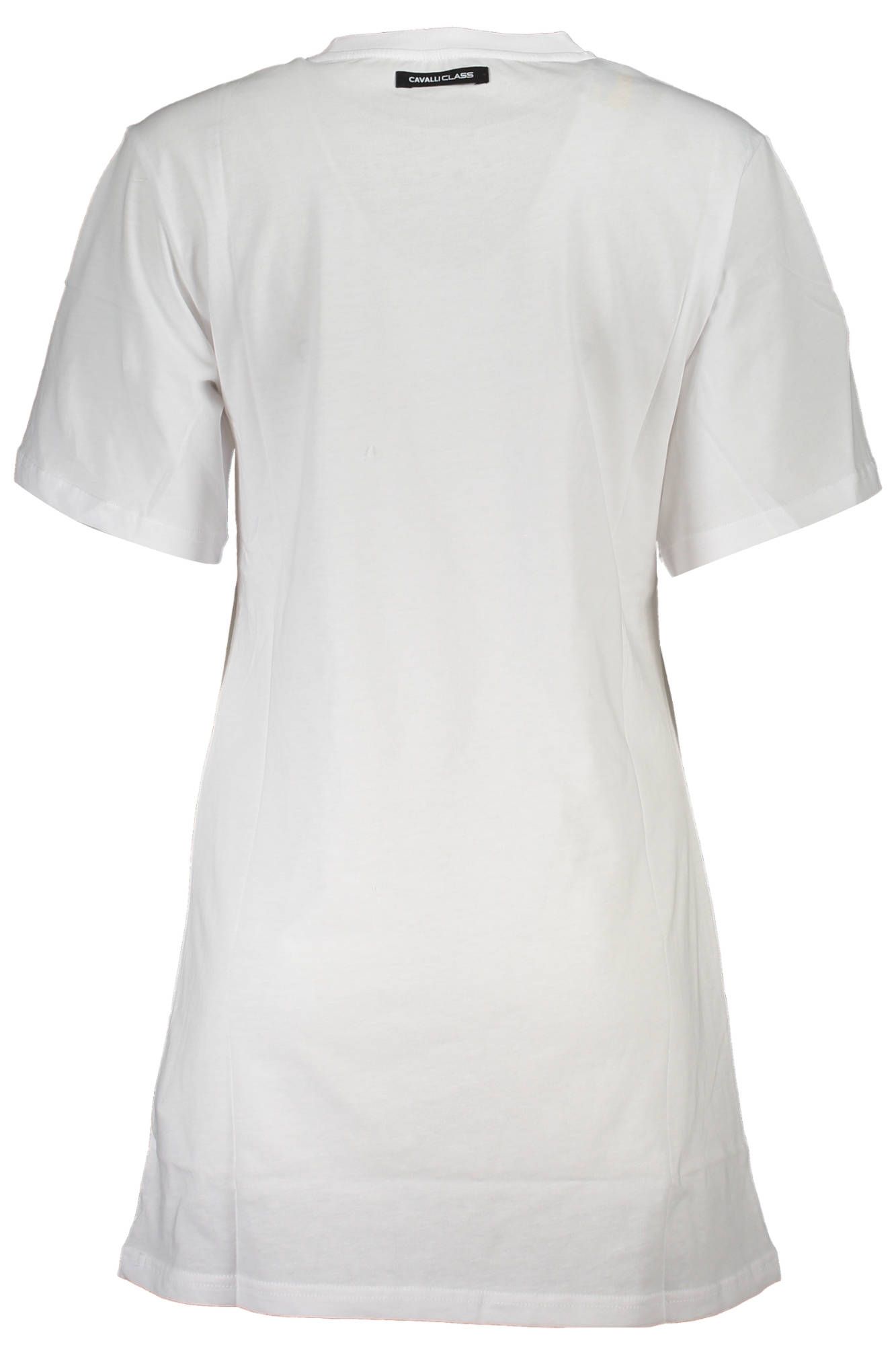 Elegant White Printed Cotton Tee