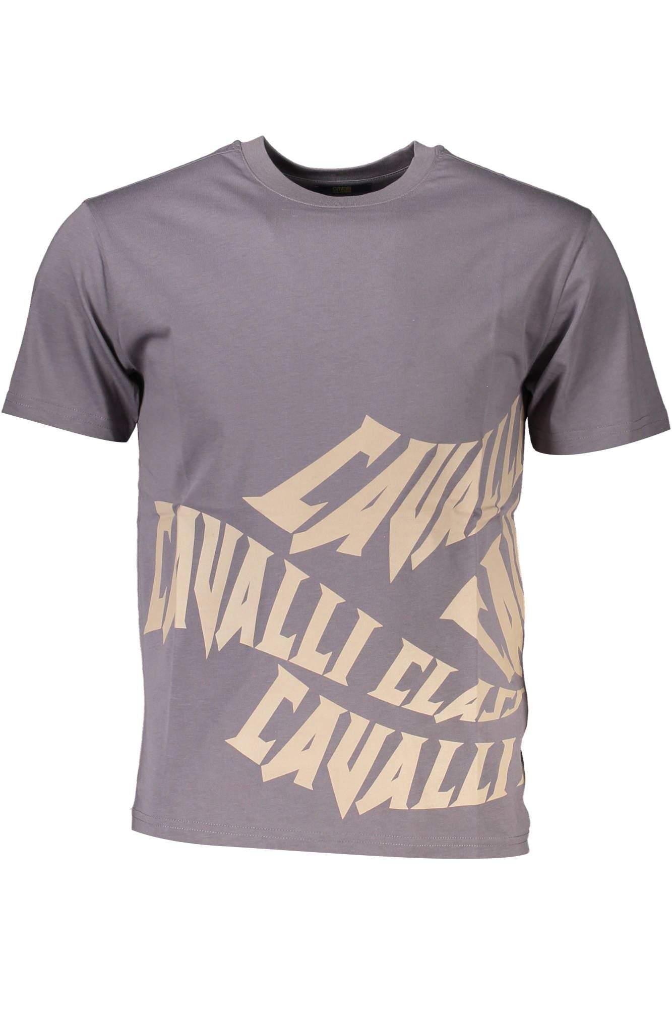 Elegant Gray Printed Cotton Tee
