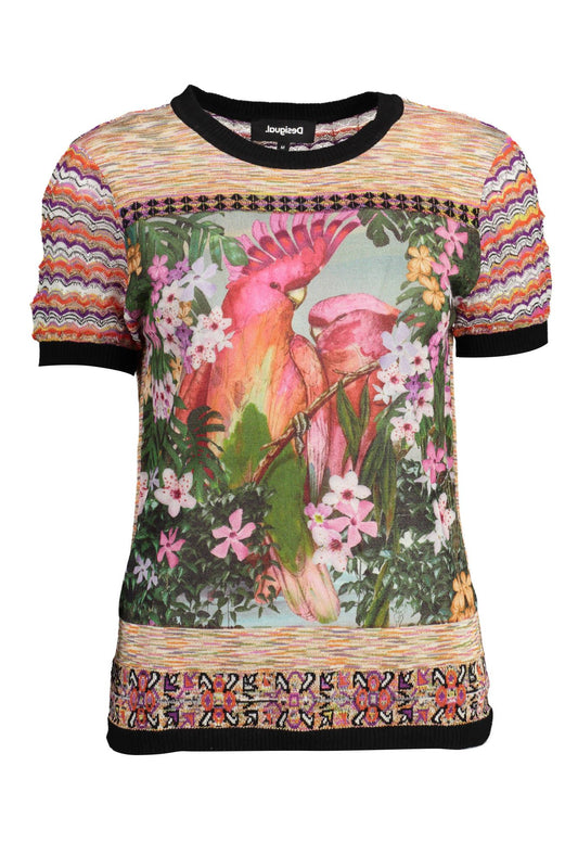 Chic Beige Short Sleeve Crew Neck Tee