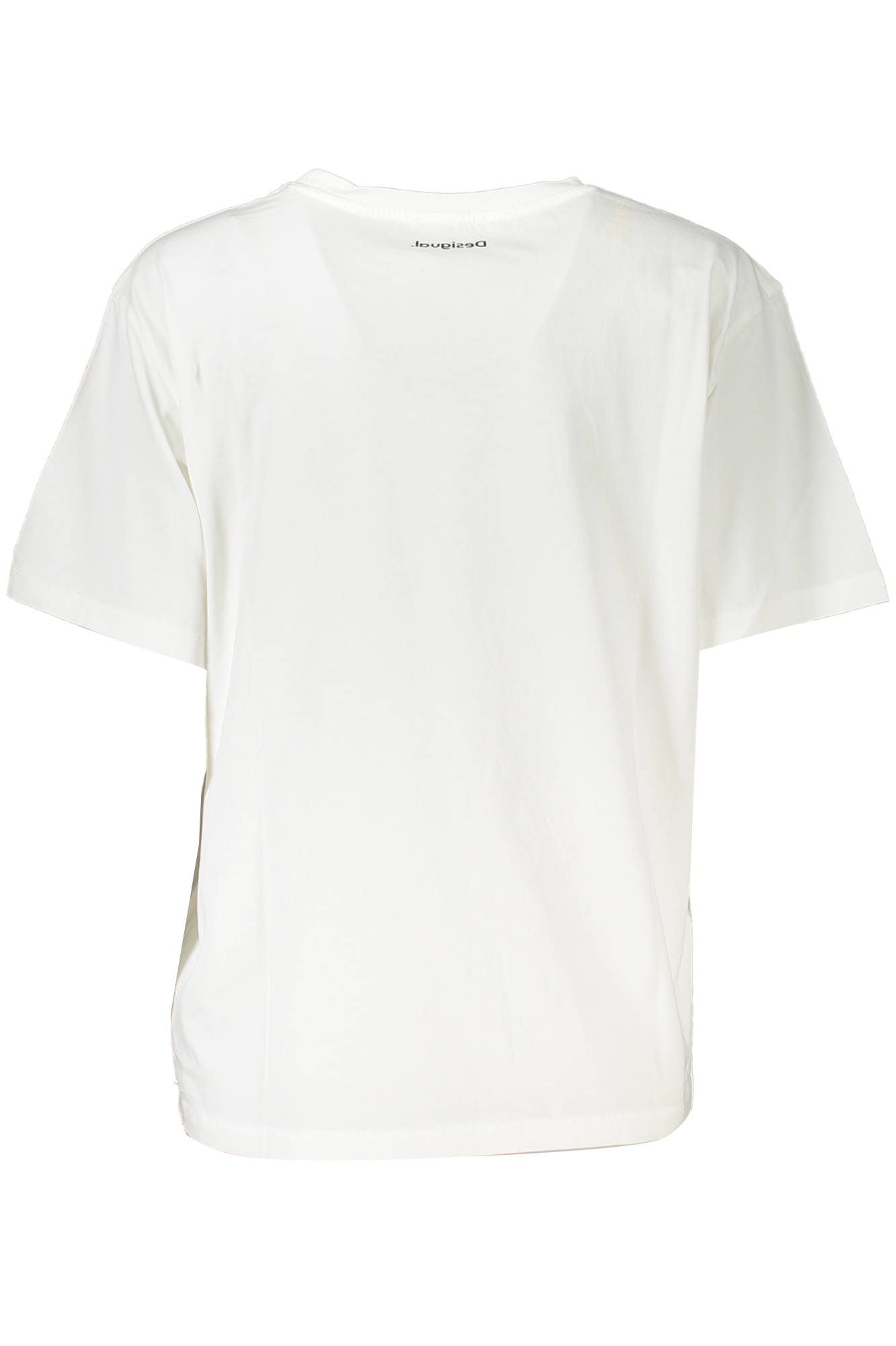 Chic Embroidered White Tee with Artistic Flair
