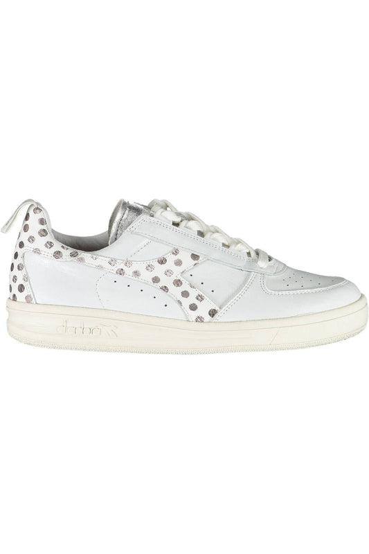 Iconic White Leather Sneakers with Contrasting Details