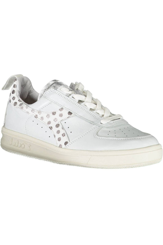 Iconic White Leather Sneakers with Contrasting Details