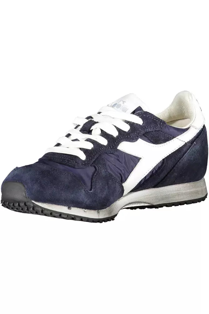 Chic Blue Lace-Up Sports Sneakers
