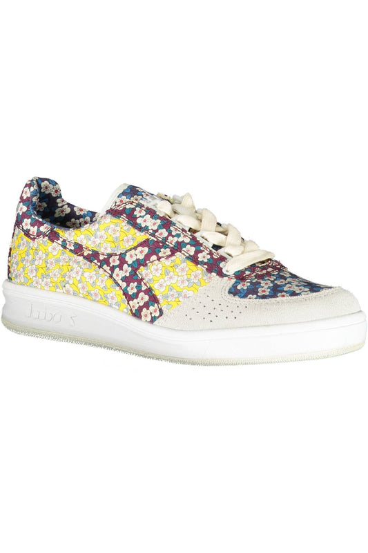 Vibrant Yellow Fabric Sneakers with Laces