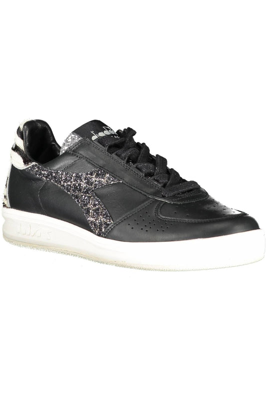 Chic Contrasting Lace-up Trainers