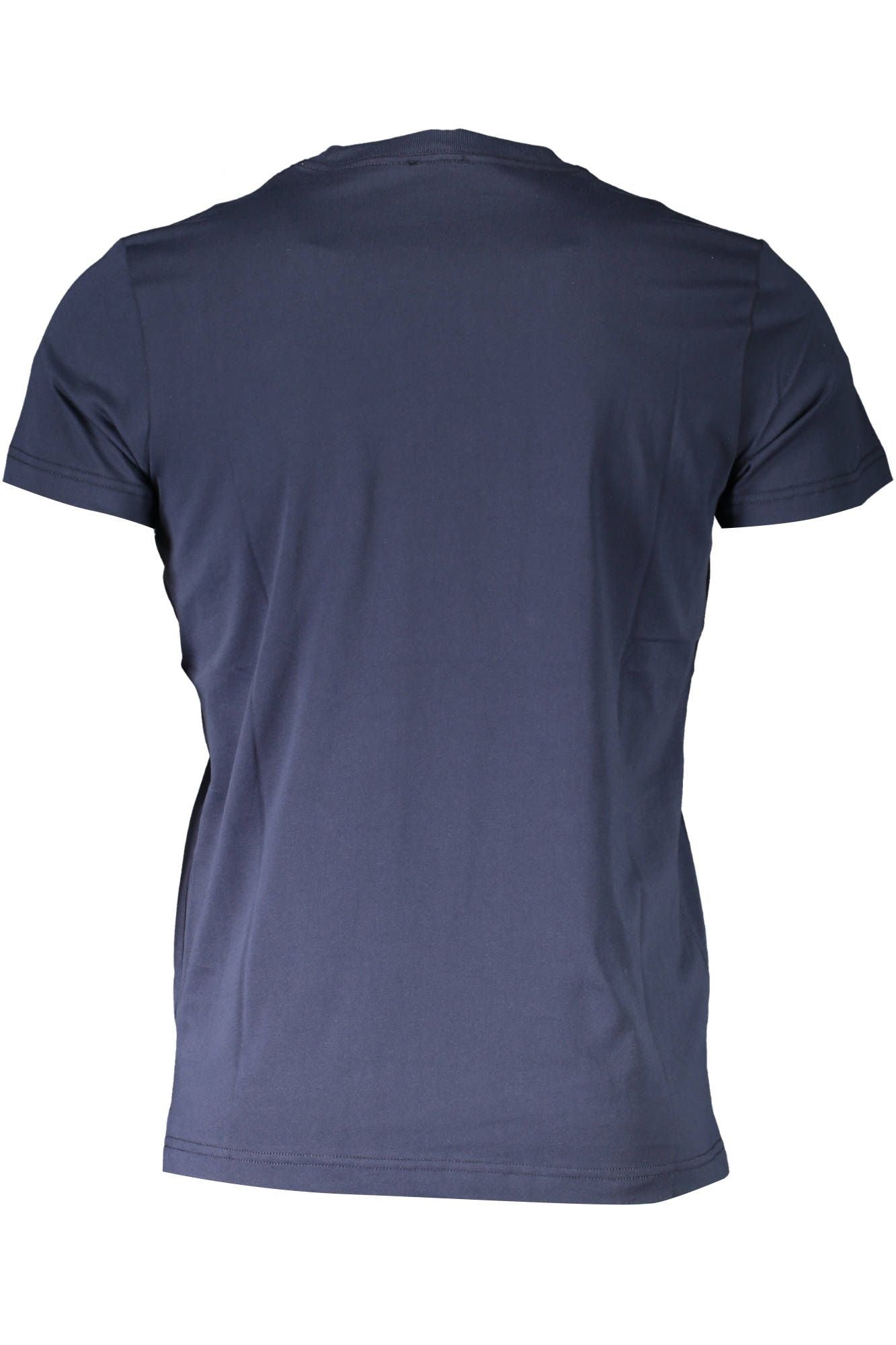 Classic Blue Round Neck Cotton Tee