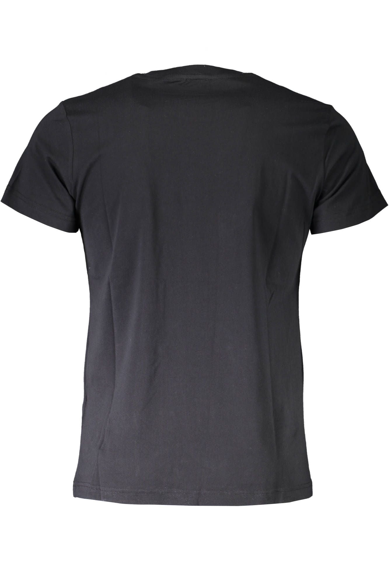 Sleek Cotton Crew Neck Tee with Iconic Print