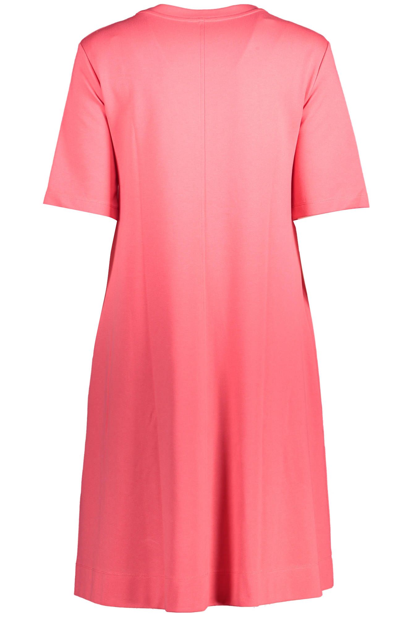 Elegant Pink Short Dress with Pockets