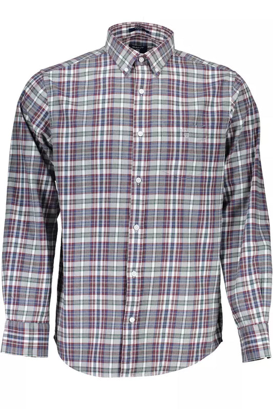 Classic Blue Long Sleeve Cotton Shirt
