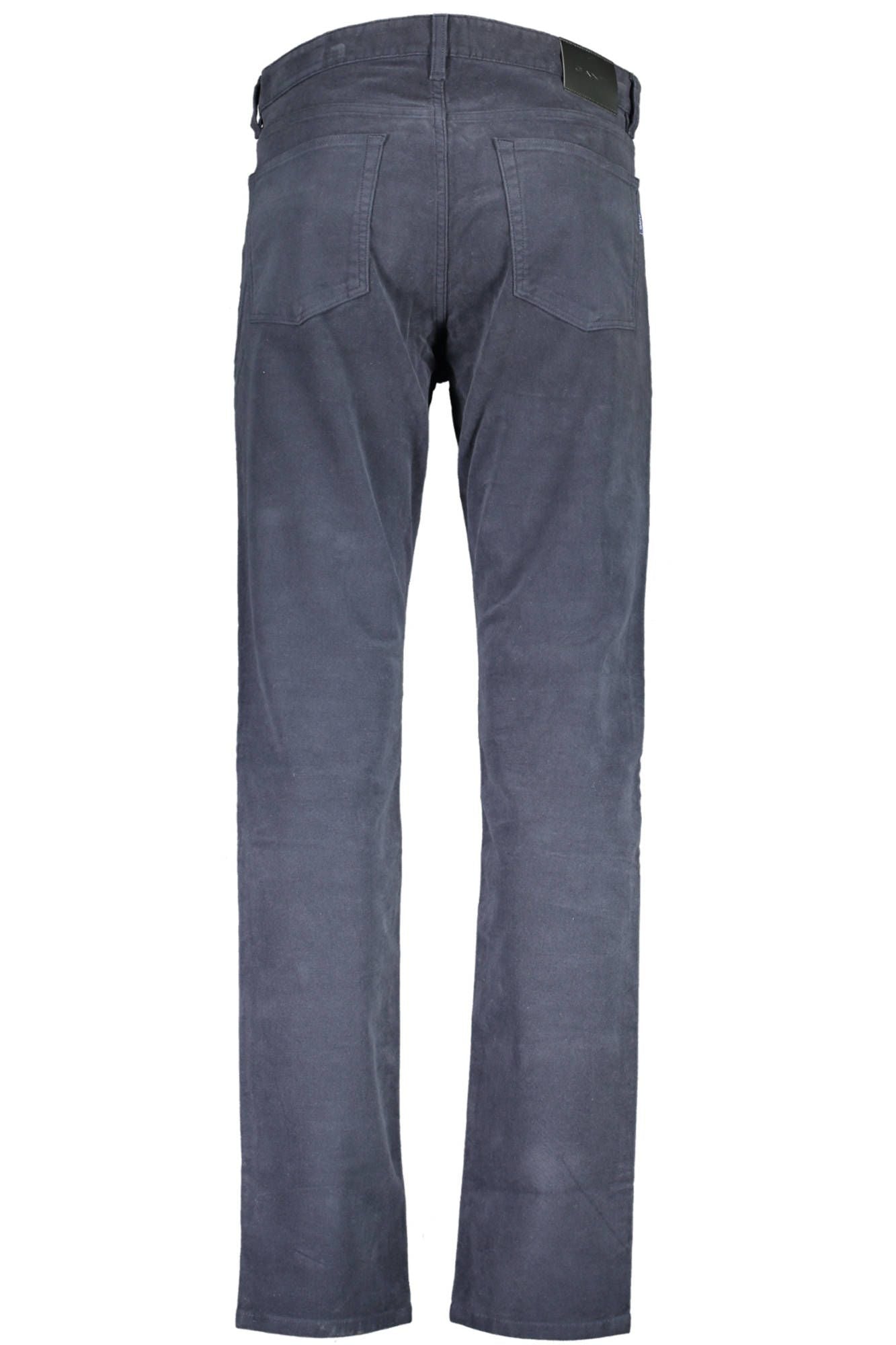 Sleek Cotton Slim-Fit Trousers in Blue