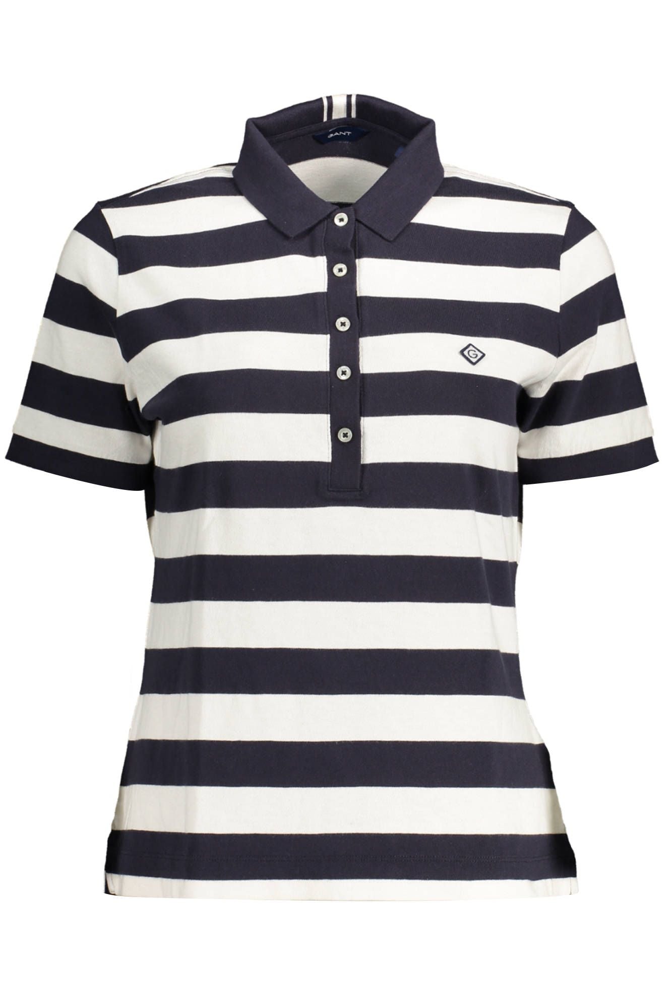Chic Organic Cotton Polo Shirt with Logo Detail