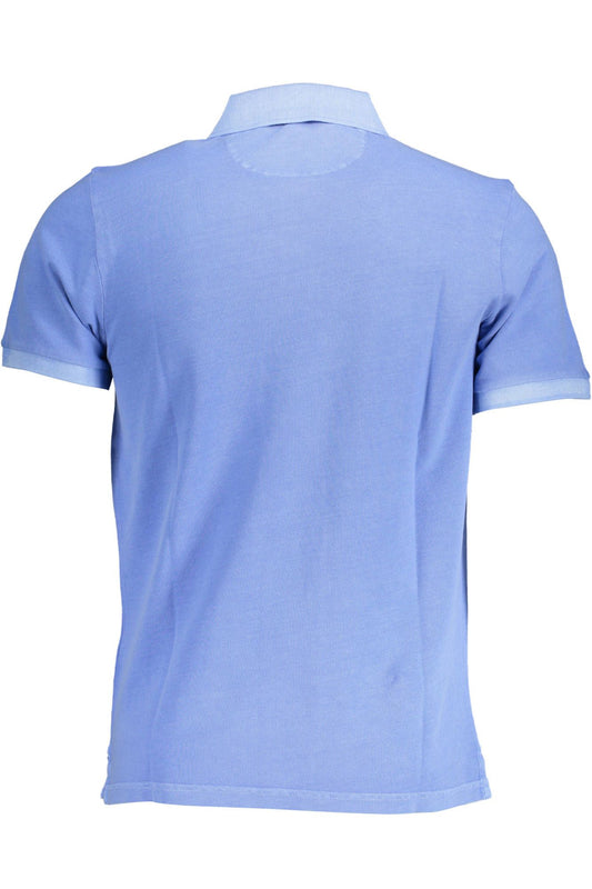 Elegant Light Blue Short-Sleeved Polo