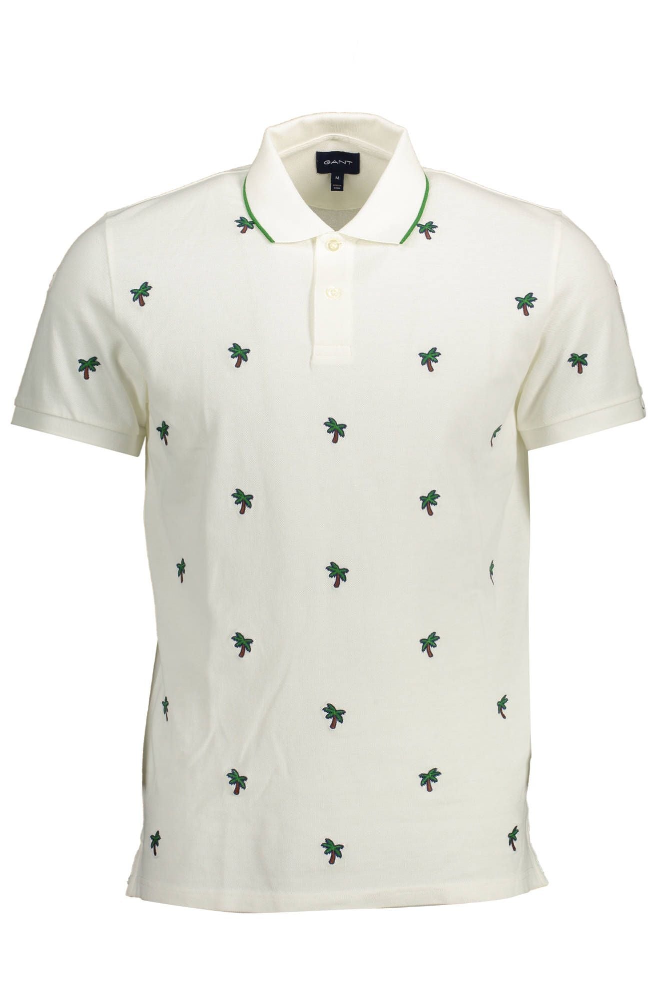 Elegant White Polo Shirt with Contrast Detailing