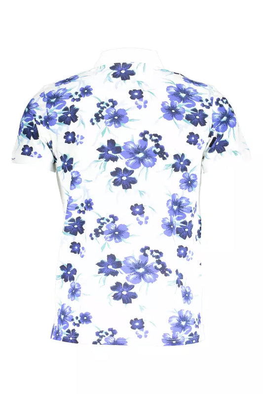 Elegant White Short Sleeve Polo for Men