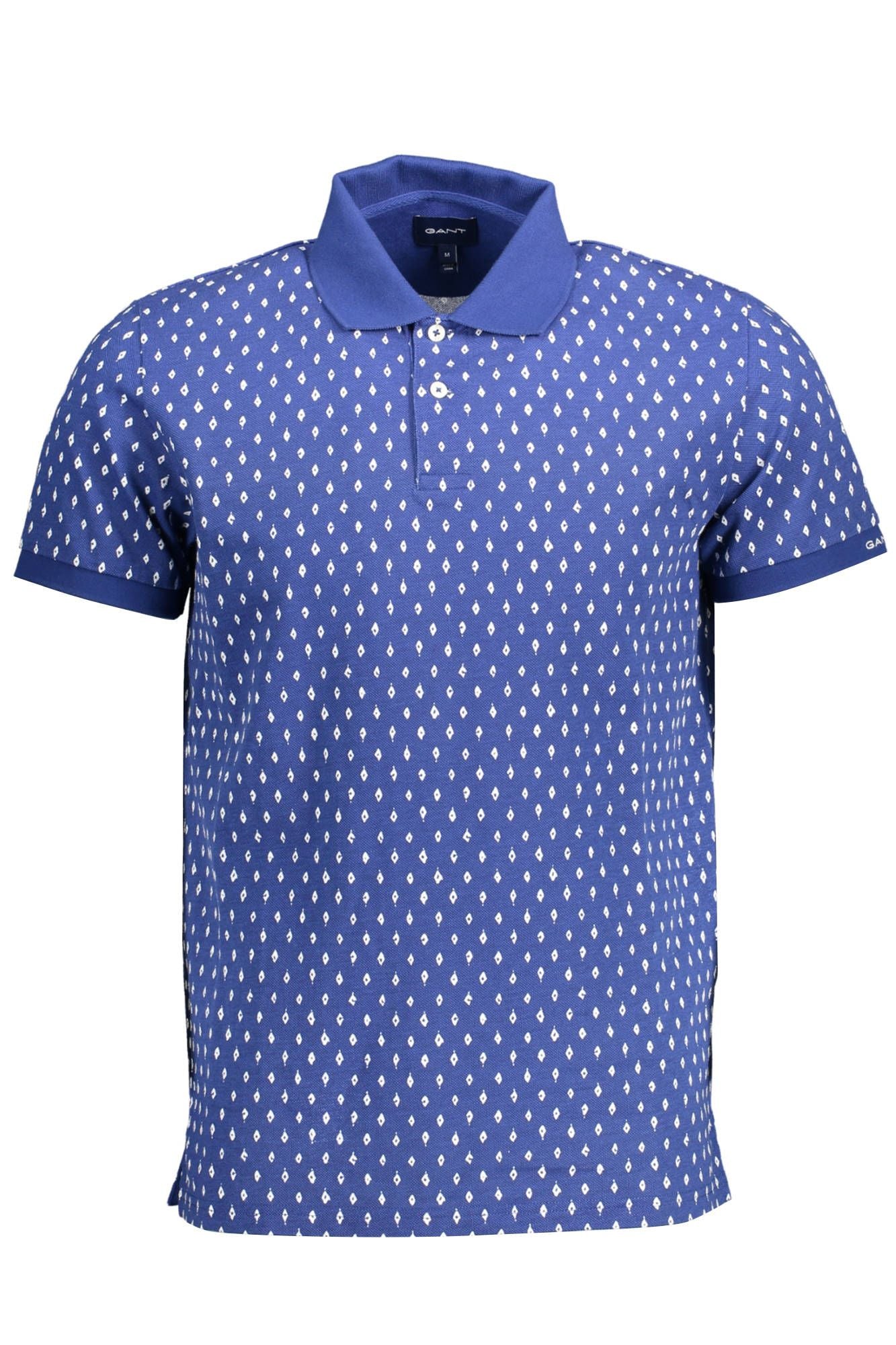 Elegant Short-Sleeved Blue Polo Shirt