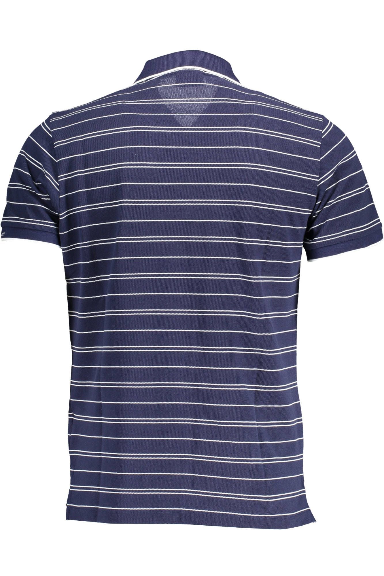 Chic Blue Polo Shirt with Recycled Polyester Finish