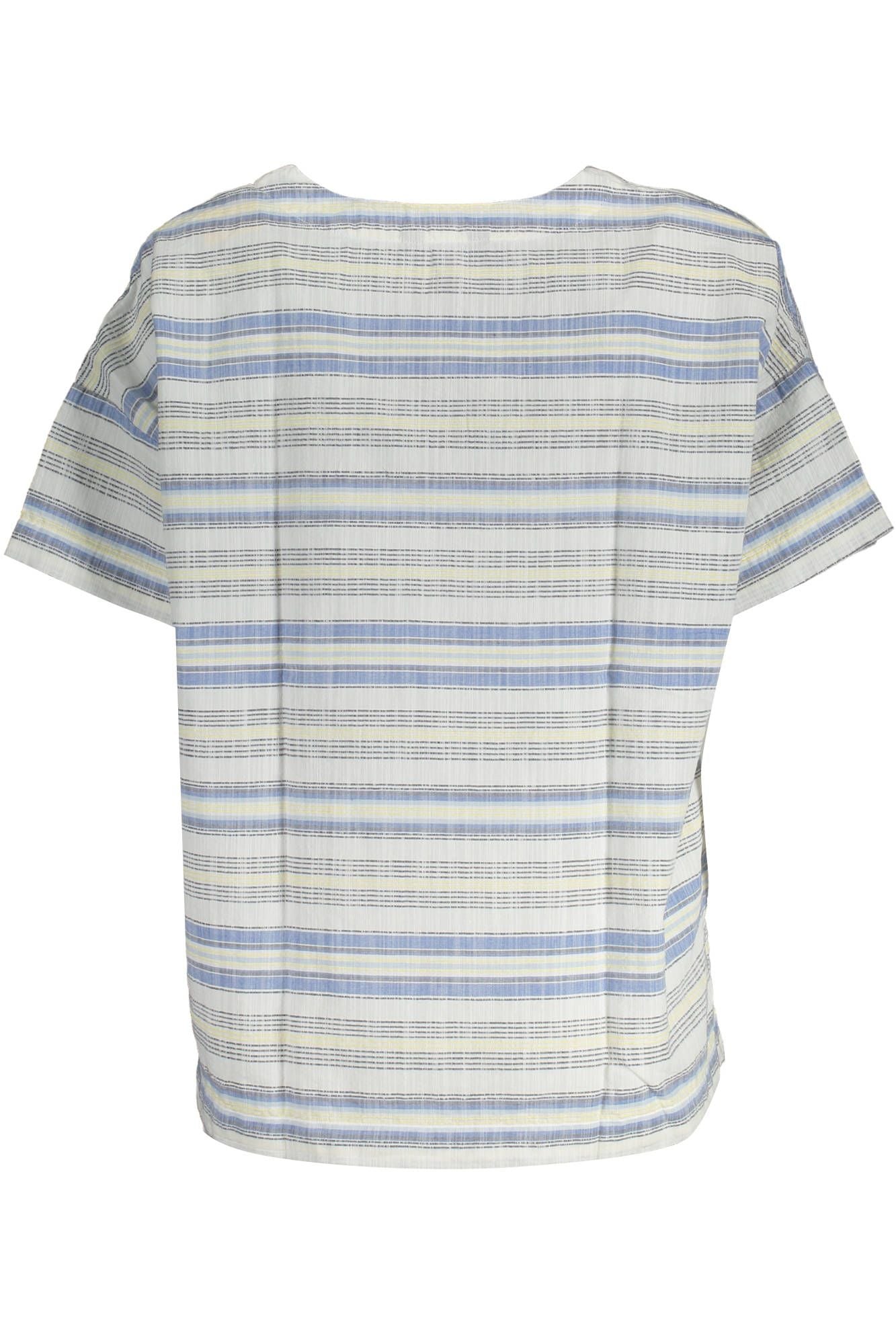Chic V-Neck Cotton Tee - Short Sleeve Elegance