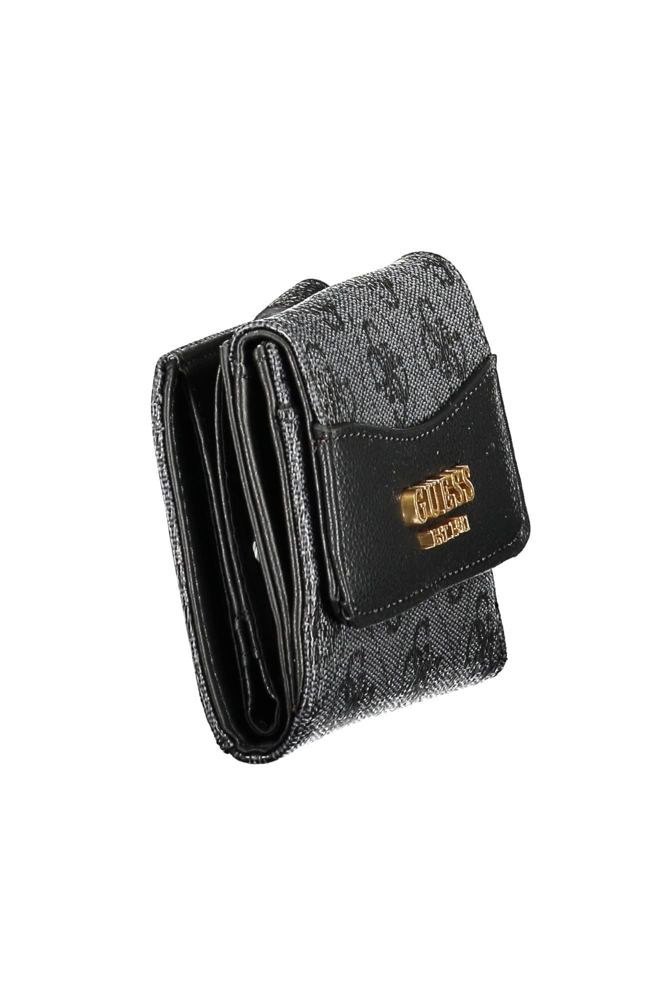 Chic Dual-Compartment Wallet with Snap Closures