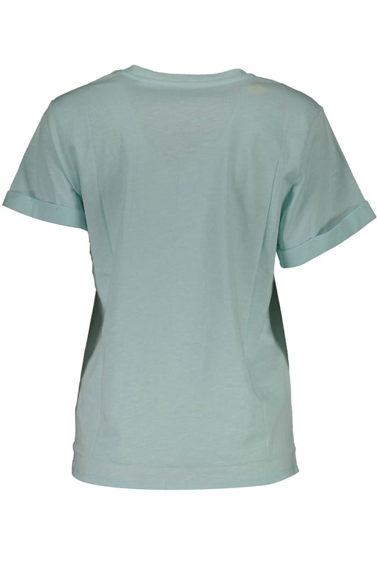 Chic Light Blue Organic Cotton Top