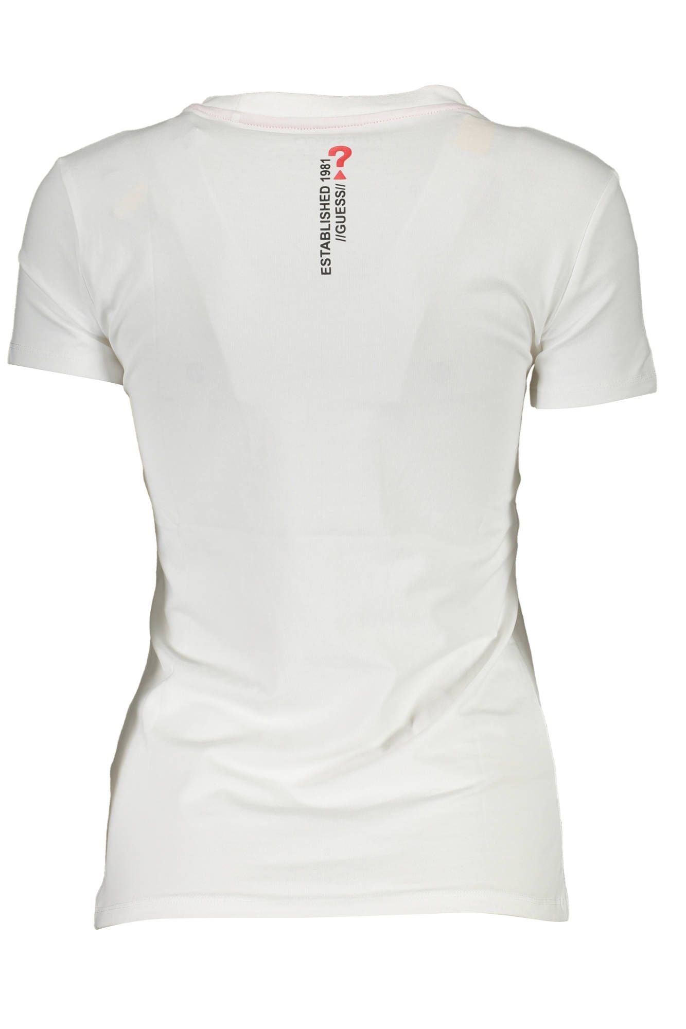 Chic White Logo Tee with Crew Neck