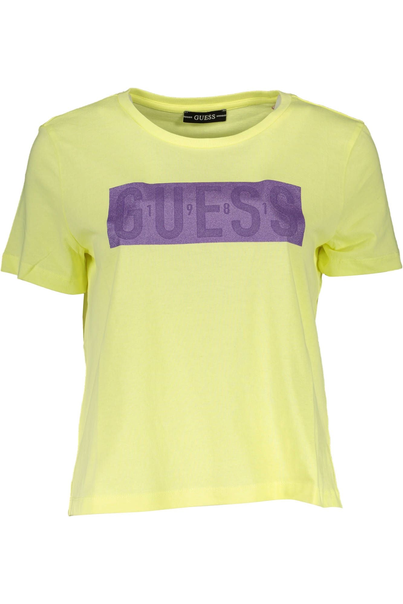 Sunny Yellow Logo Tee with Short Sleeves