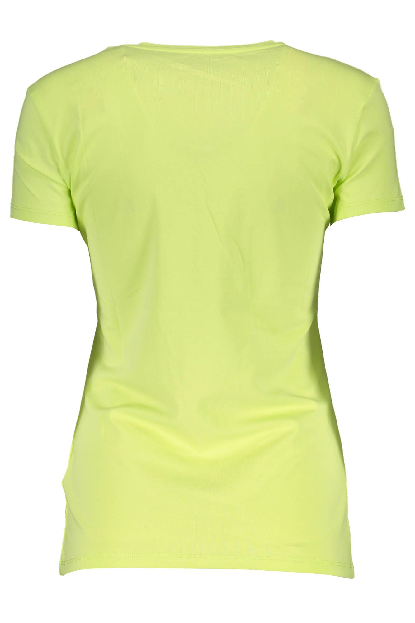 Chic Yellow Logo Tee with Short Sleeves
