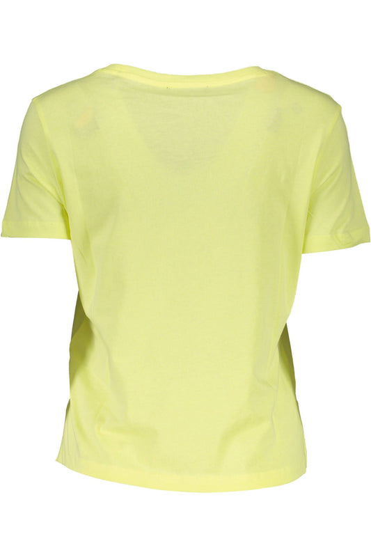 Sunny Yellow Logo Tee with Short Sleeves