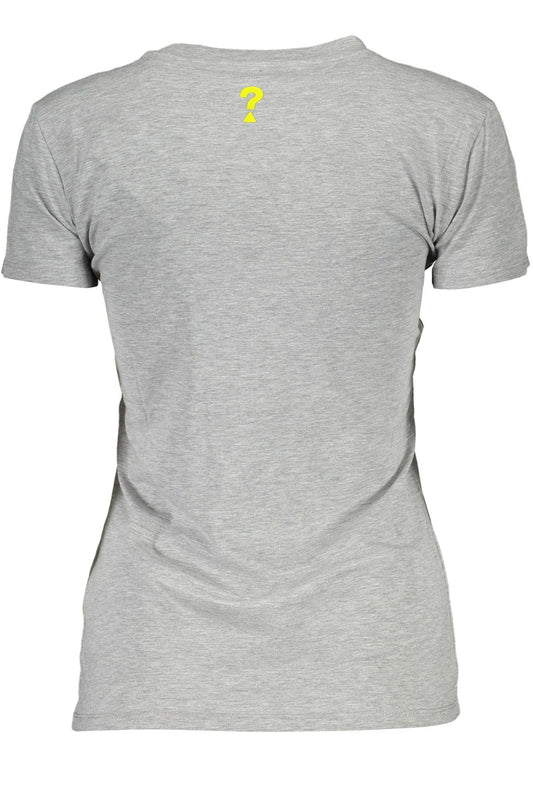 Chic Gray Logo Print Tee