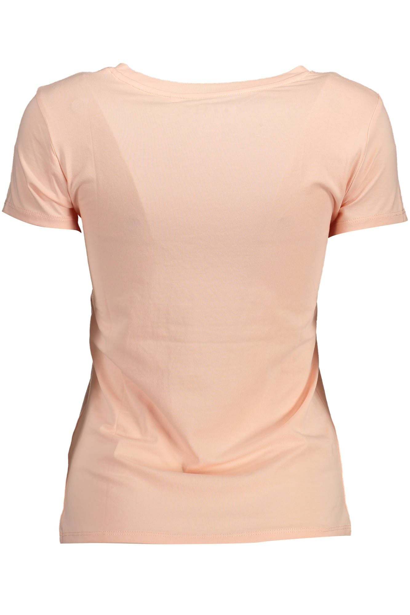 Chic Rhinestone Embellished Pink Tee