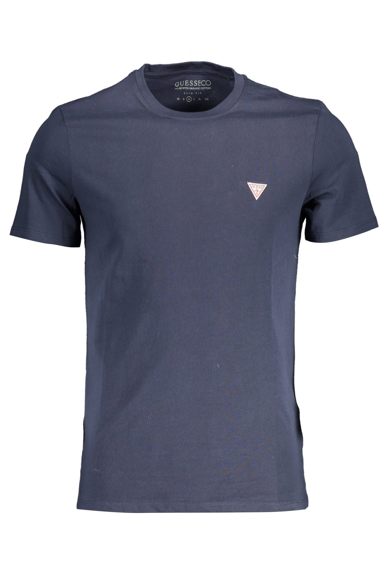 Chic Blue Cotton Crew Neck Tee