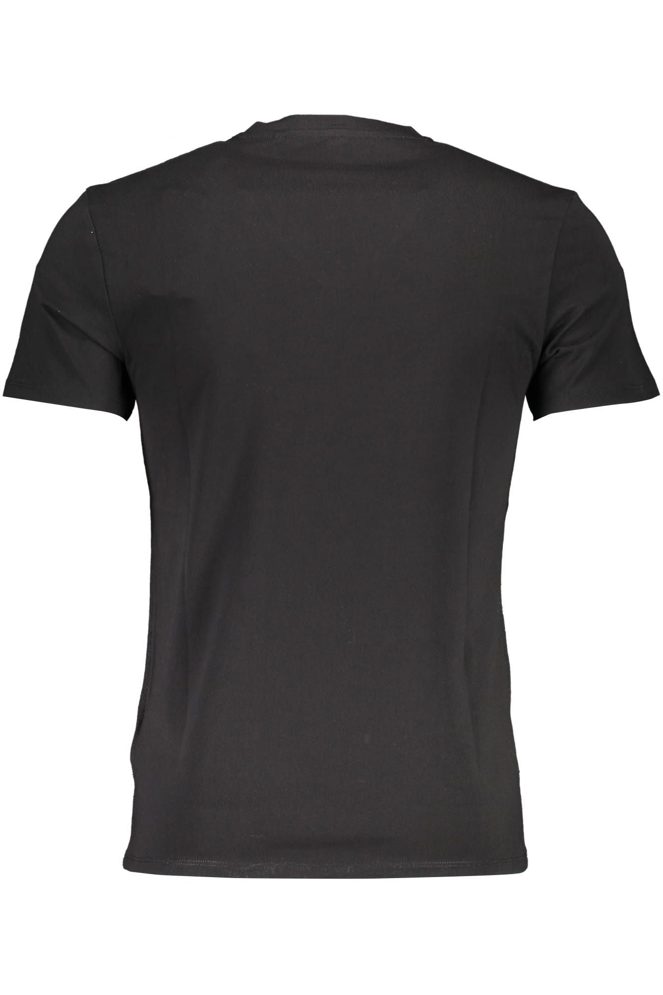 Svelte V-Neck Tee with Logo Appliqué