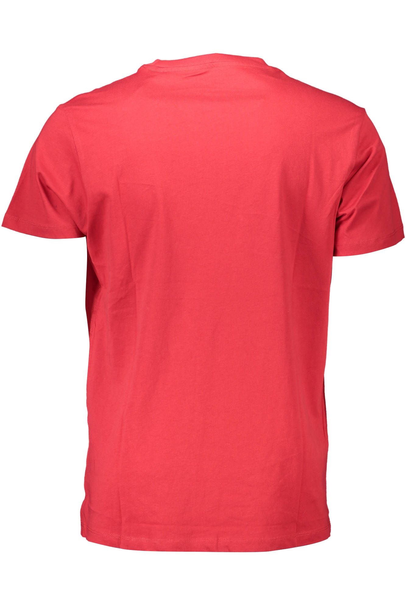 Fiery Red Crew Neck Logo Tee