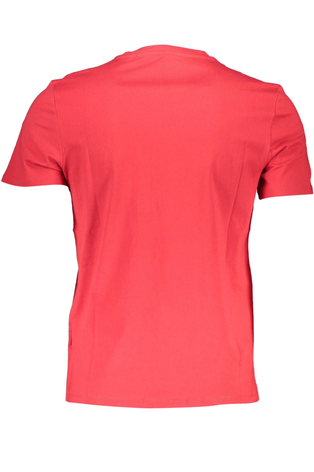 Sleek Red Slim-Fit Cotton Tee