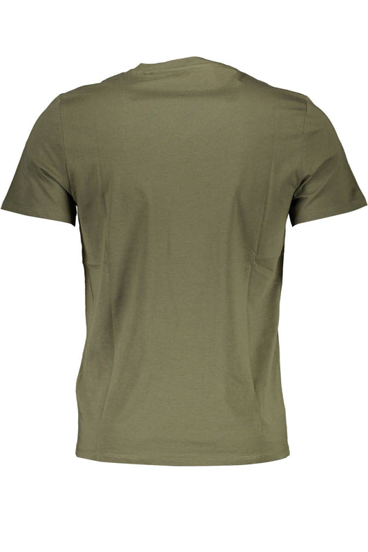 Sleek V-Neck Slim Fit Tee in Vivid Green